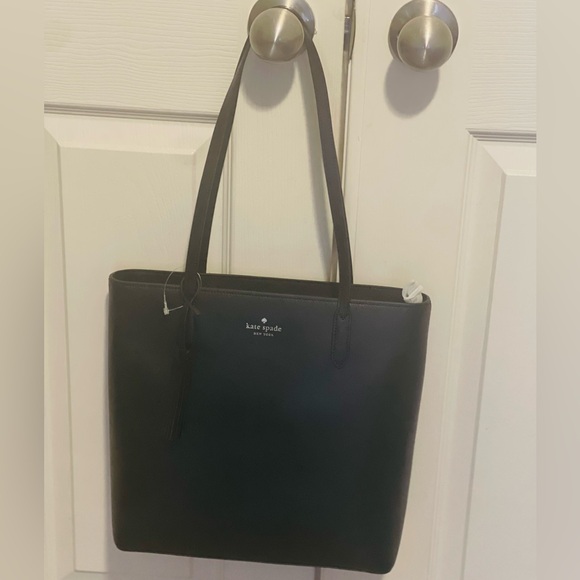 Kate Spade Jana Black Leather Tote NWT - Picture 3 of 7